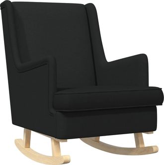 vidaXL Mecedora Negro 62 X 80 X 85 Cm Tela Vidaxl