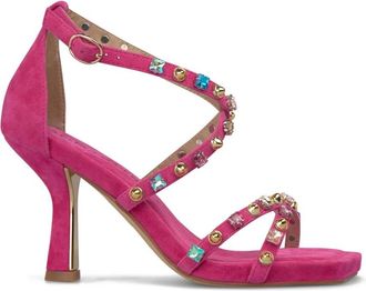 Alma En Pena Sandalen met hak en studs - Dames - Sandalen met hakken - Roze - 37 EU - Schoenen