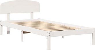 vidaXL Estructura De Cama Blanco 80 X 200 Cm Madera Maciza De Pino Vidaxl