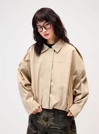 Twik Womens Loose-fit twill jacket