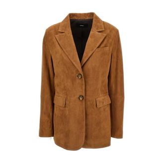 Arma Suede Blazer Minorca Stijlvolle Jas - Dames - Blazers - Bruin - L - Jassen