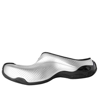 Balenciaga Basketball Mule Sneaker Silver Black 841877WBSKM1010