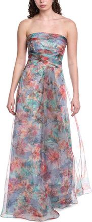 Rene Ruiz Organza Printed Gown