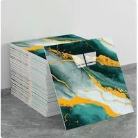OEM (10 Piezas, 30&times;30 Cm, Q051) Adhesivos De Pared Autoadhesivos Para Azulejos, Textura M&aacute;rmol, Decoraci&oacute;n De Paredes, Material Pet, Aptos Para Cocinas, B