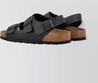 Birkenstock cork sole ankle strap sandals