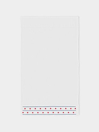 Loretta Caponi Stripes & Dots Hand-Embroidered Cotton Hand Towel