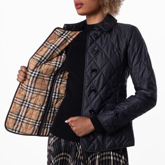 Burberry Ladies Fernleigh Quilted Diamond Jacket, Size XX-Small