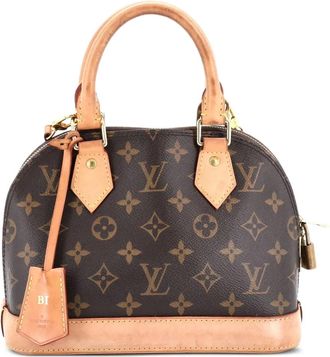 Louis Vuitton Alma handtas BB crossbodytas met monogram canvas - Bruin