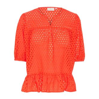 Kaffe Grenadine Blouse - Stylish Model - female - Kaffe - Blouses - Orange - L - Blouses & Shirts