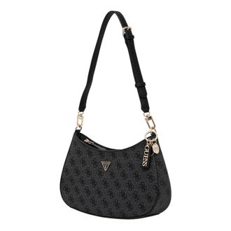 Guess Shoulder Bags, female, Gray, ONE SIZE, Structured Shoulder Bag with Top Zip