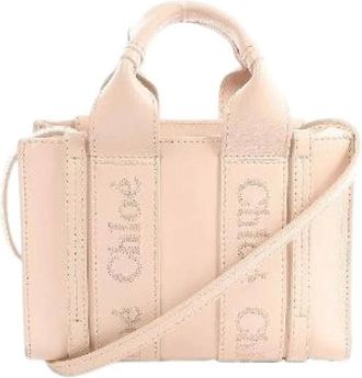 Chlo&eacute; Pre-owned Mini Bags, female, Beige, Size: ONE SIZE Pre-owned Woody Mini