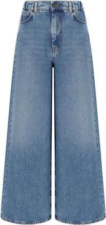 Max Mara Abete Jeans - Dames - Loose Fit Jeans - Blauw - XS - Katoen - Jeans