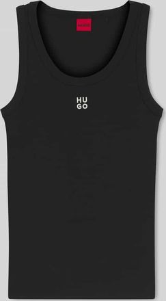 HUGO BOSS Slim Fit Tank Top aus Baumwoll-Mix Modell DATAMIA in Black, Gr&ouml;&szlig;e XL