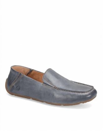 Born Mens Marcel Leather Moc Toe Loafers In Navy