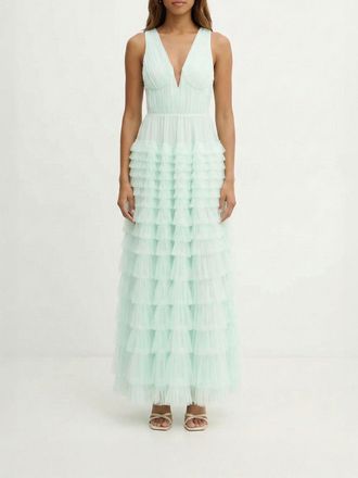 Twinset Abito lungo Twinset in tulle a balze