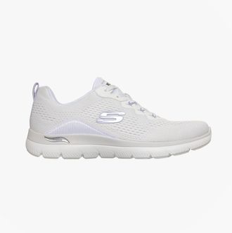 Skechers Arch Fit Summits - Daily Flow Womens Casual Trainers White Lavender - Size UK 4.5