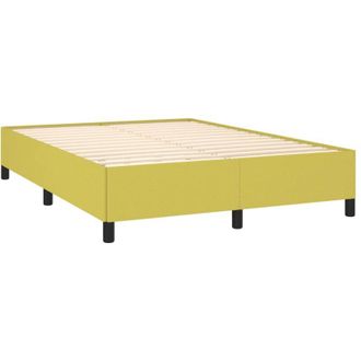 vidaXL Estructura De Cama Sin Colch&oacute;n Tela Verde 140x190 Cm Vidaxl