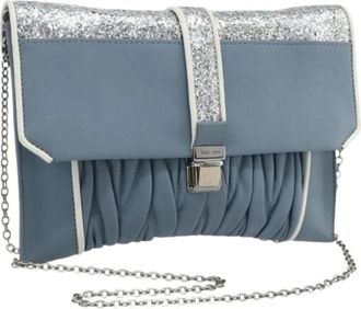 Miu Miu Pre-owned Cross Body Bags, female, Blue, Size: ONE SIZE Pre-owned Glitter Shoulder Bag