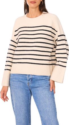 1.State Stripe Sweater in Birch at Nordstrom Rack, Size Xx-Small