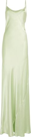 Victoria Beckham Satin Maxi Slip Dress Size XL