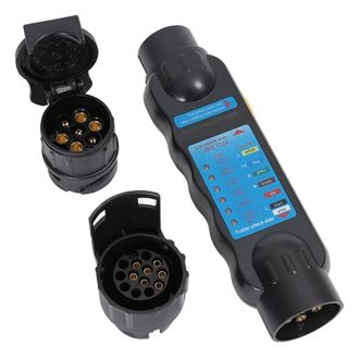 OEM Probador De Tomas De Remolque, Luces, Herramientas De Diagn&oacute;stico De Circuitos De Cableado (probador De Remolque De 7 Pines + 2 Convertidores De 7 1/3