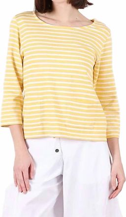 Bibico Classic Sailor Tee In Lemon Stripe