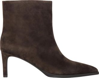 Estro & Luminara Stiletto Enkellaarsjes - Dames - Laarzen met Hak - Bruin - 38 EU - Schoenen