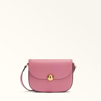 Furla Moonlight Borsa A Tracolla S Blush Pink Rosa Pelle Di Vitello Notte Donna
