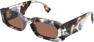 Gucci Zonnebrillen - Heren - Zonnebrillen - Veelkleurig - 54 MM - Accessoires