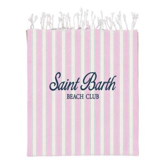 MC2 Saint Barth Home, Dames, Roze, ONE Size, Katoen, Foutas Light N Beach Towel Sb Beach Stripes