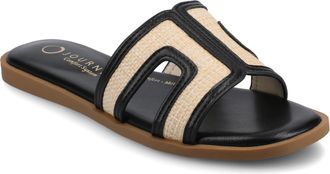 Journee Collection Women & apos;s Primah Medium and Wide Width Flat Sandals
