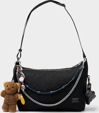 Coach Mens Leo shoulder bag with charms