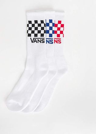 Vans Classic Check Crew 3 Pack Socks