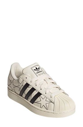 adidas Superstar II Sneaker in Cream White/Black/Cream at Nordstrom, Size 9.5 Womens