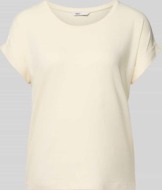 Only Regular Fit T-Shirt aus Viskose-Mix Modell MOSTER in Offwhite, Gr&ouml;&szlig;e XL