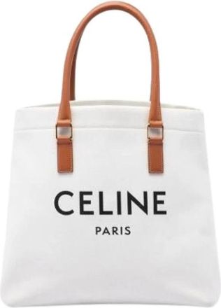 Celine Pre-owned Vintage Tote Bag - Dames - Vintage Shopper - Beige - ONE Size - Leer - Vintage