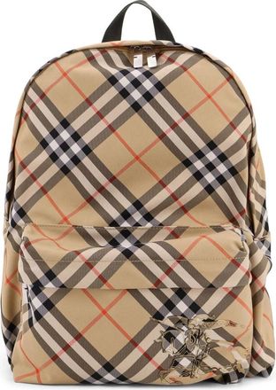 Burberry Check Rugzak - Heren - Rugzakken - Veelkleurig - ONE Size - Polyester - Tassen