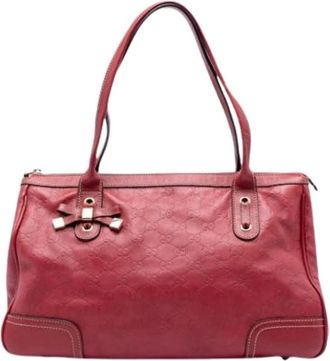 Gucci Pre-owned Shoulder Bags, female, Red, Size: ONE SIZE Pre-owned Vintage Tote