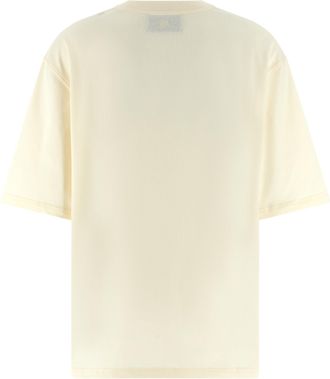 Ami Womens Beige Cotton T-Shirt