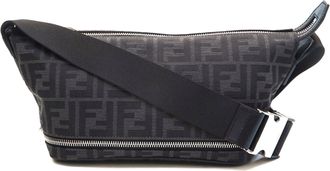 Fendi Black Zucca Sling Bag (Pre-Owned)