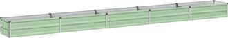 vidaXL Cama De Jard&iacute;n Elevada Verde Pastel 400 X 40 X 24 Cm Vidaxl