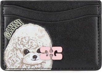 Ganni Bou Black Card Holder