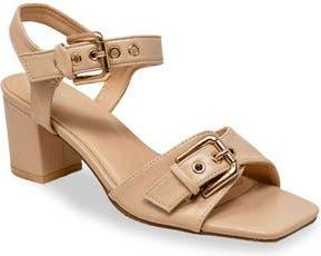 Chase + Chloe by Intouch Footwear Darwyn Double Buckle Sandal in Beige at Nordstrom Rack, Size 7.5