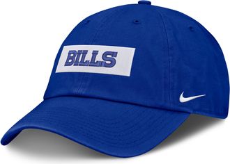 Nike Buffalo Bills Primetime Club Wordmark Nike Mens NFL Adjustable Hat in Blue | NF024DA81-ZW0