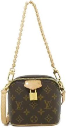 Louis Vuitton Pre-owned Vintage Canvas Cross Body Bag - Dames - Vintage Schoudertas - Bruin - ONE Size - Vintage