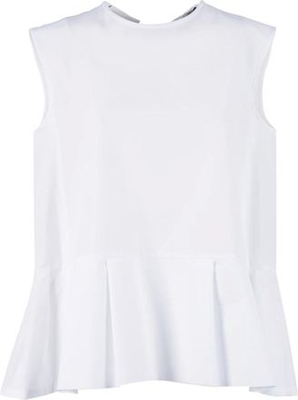 Max Mara Sleeveless Tops, female, White, Size: XS Brava Top