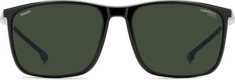Carrera Carduc 071/S 59mm Rectangular Sunglasses in Black/green at Nordstrom