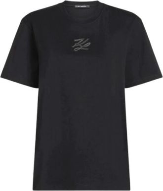 Karl Lagerfeld T-Shirts - Dames - T-shirts - Zwart - M - Tops