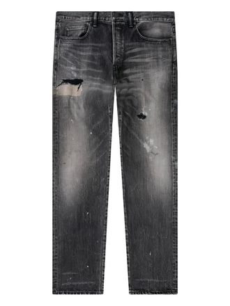 John Elliott + Co distressed-finish jeans - Black