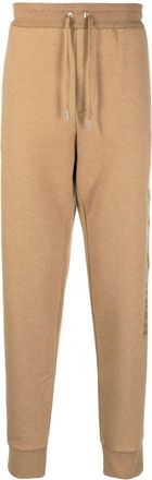 Ralph Lauren Purple Label logo-embroidered track pants - men - Cotton/Polyester - L - Neutrals